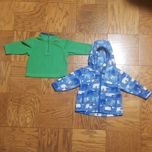 L.L.Bean Fleece Jacket  and  Pull over  size 6-12M